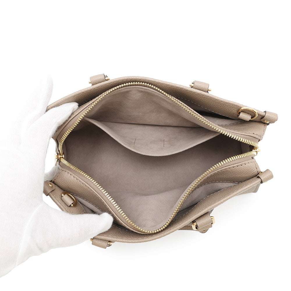 LOUIS VUITTON OnthegoEW Tourterelle/ClaimM23641 Monogram Empreinte Leather Size EW