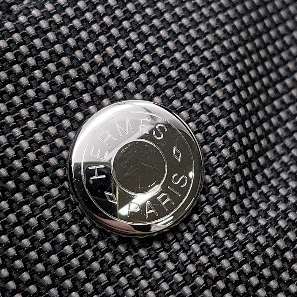 HERMES Her Line Tote Gray Canvas Size GM