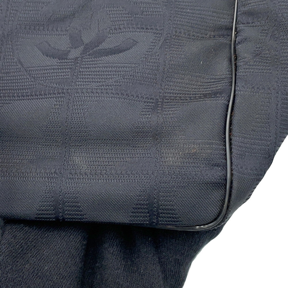 CHANEL New Travel Line Tote BlackA15991 NylonJacquard Leather Size MM