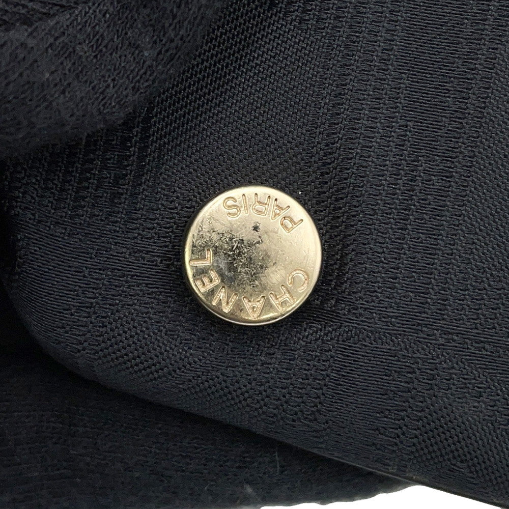 CHANEL New Travel Line Tote BlackA15991 NylonJacquard Leather Size MM