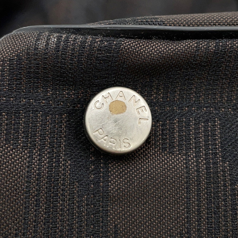 CHANEL New Travel Line Tote MarronA15991 NylonJacquard Leather Size MM