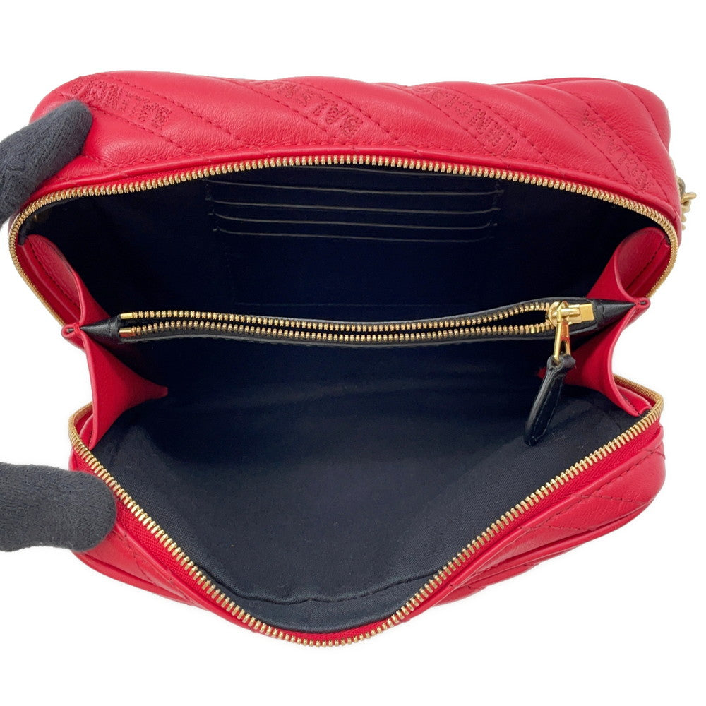 BALENCIAGA BBReporter ChainShoulder Red526678 Leather Size XS