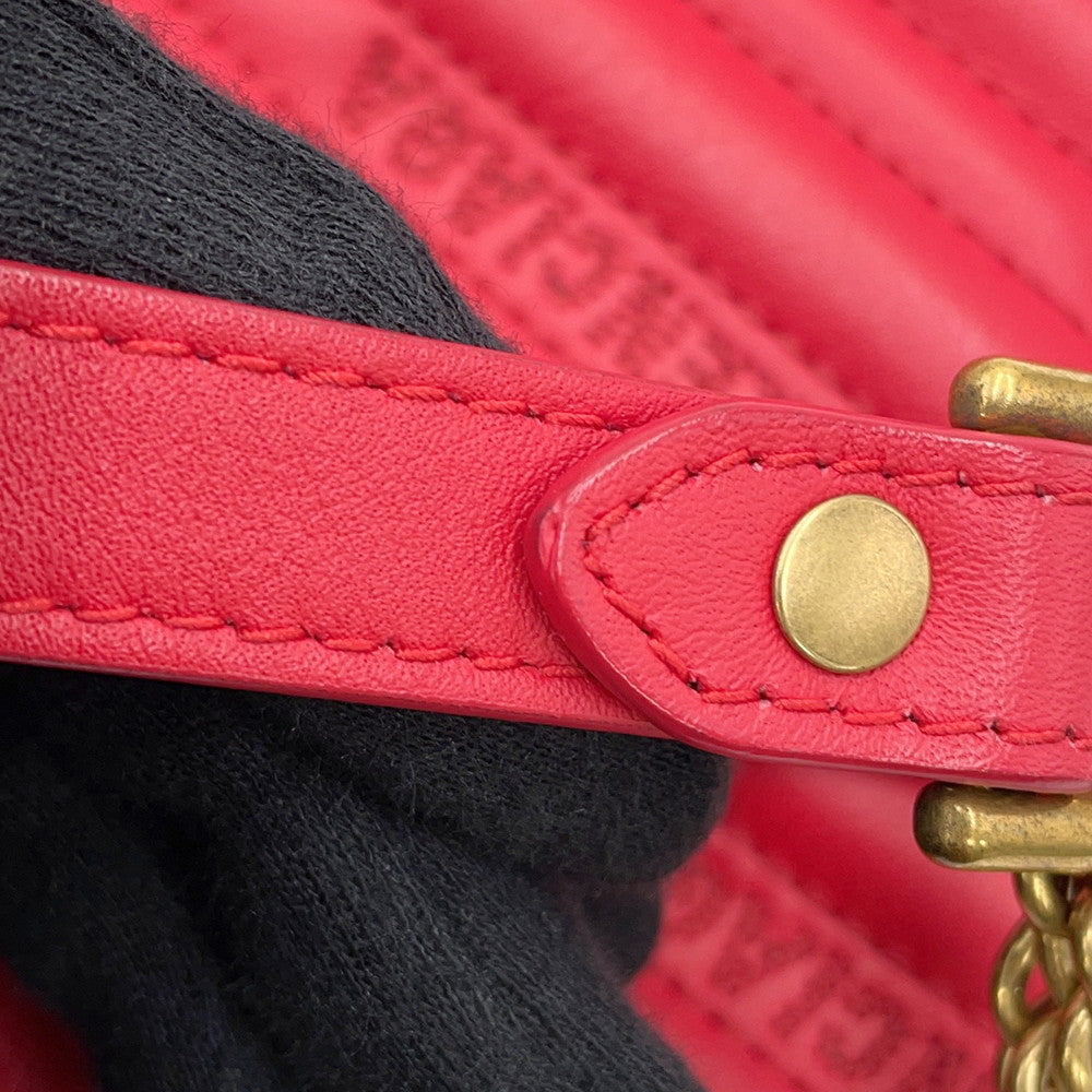 BALENCIAGA BBReporter ChainShoulder Red526678 Leather Size XS