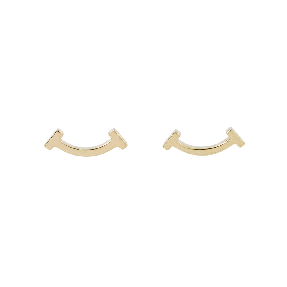 TIFFANY&Co. T Smile Earrings60150766 18K Yellow Gold