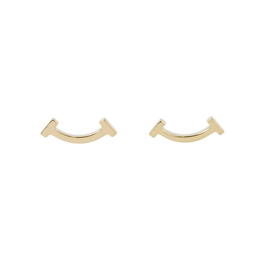 TIFFANY&Co. T Smile Earrings60150766 18K Yellow Gold