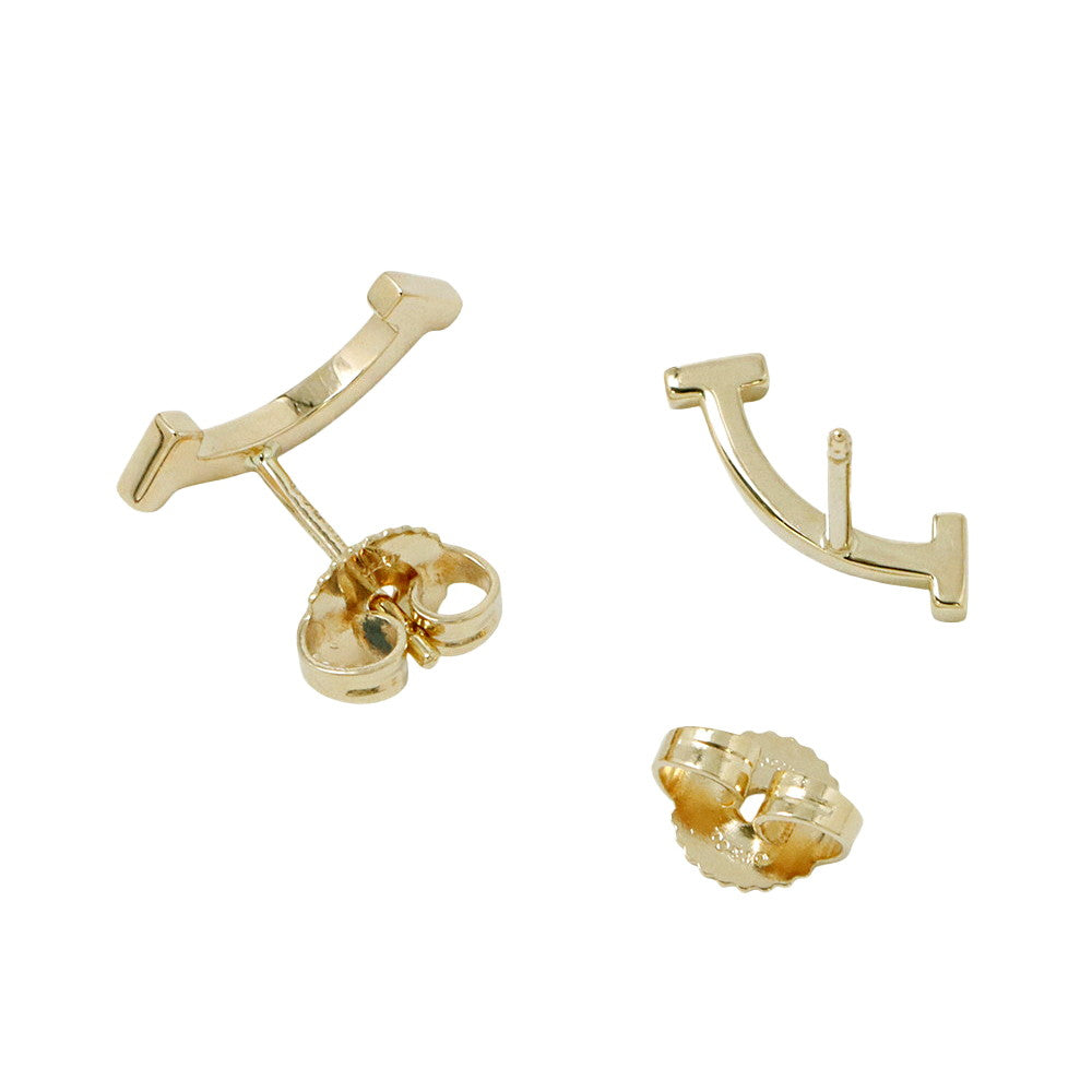 TIFFANY&Co. T Smile Earrings60150766 18K Yellow Gold