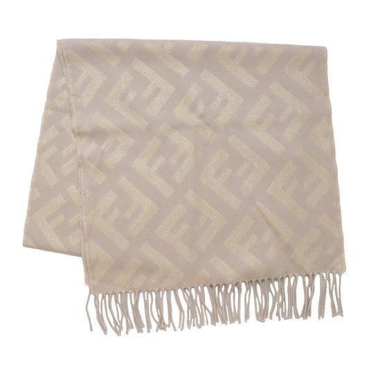 FENDI FFScarf Gold/BeigeFXT260AIX5F0QG1 Cashmere 79% Viscose 17% Metallica 4%