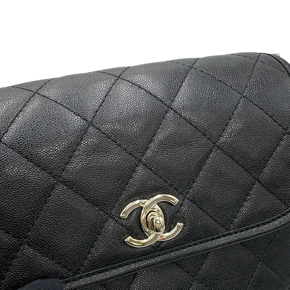 CHANEL Matelasse messenger bag BlackAS2447 Caviar Leather Size Small