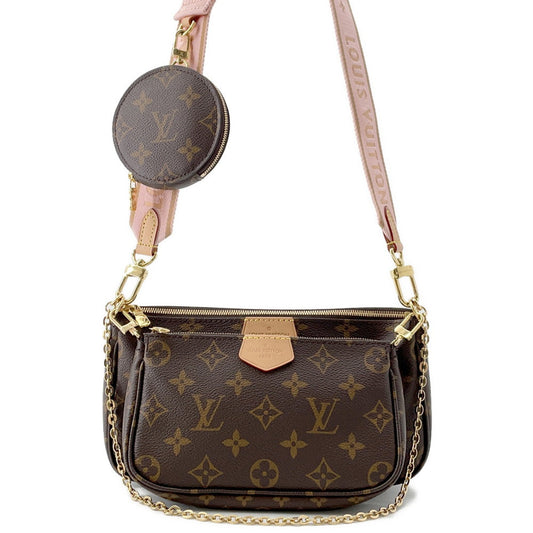 LOUIS VUITTON Multi Pochette Accessoires Rose claireM44840 Monogram