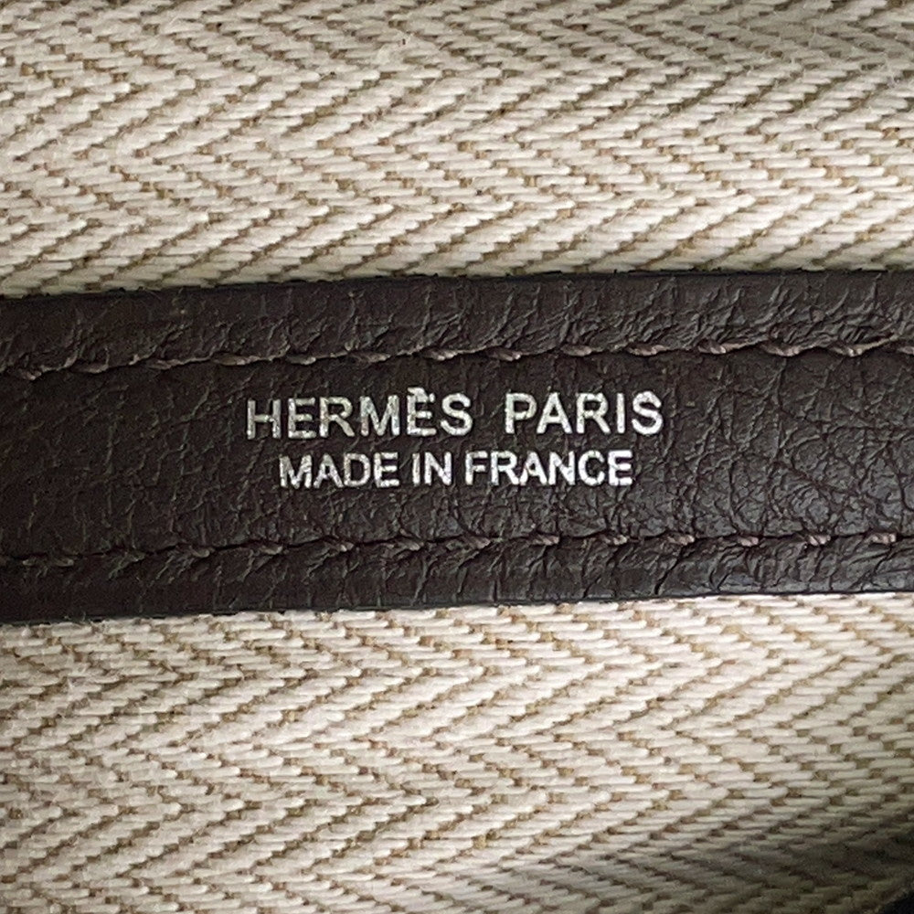 HERMES Garden Party Ebene Negonda Leather Size TPM