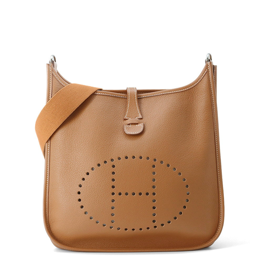 HERMES Evelyne Ⅱ Gold Taurillon Clemence Size PM