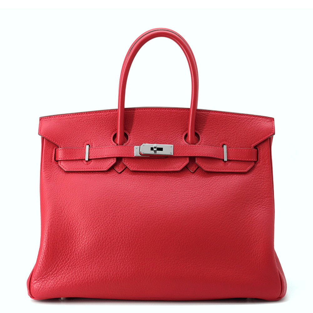 HERMES Birkin Rouge Casaque Taurillon Clemence Size 35