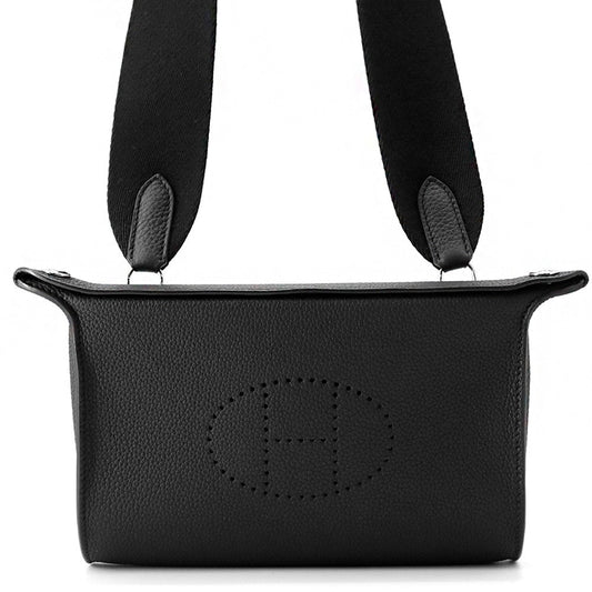 HERMES Videpoches Black Togo Leather