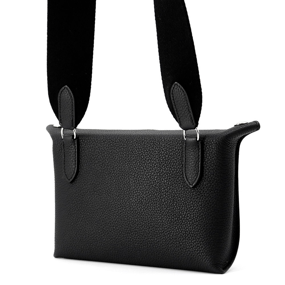 HERMES Videpoches Black Togo Leather