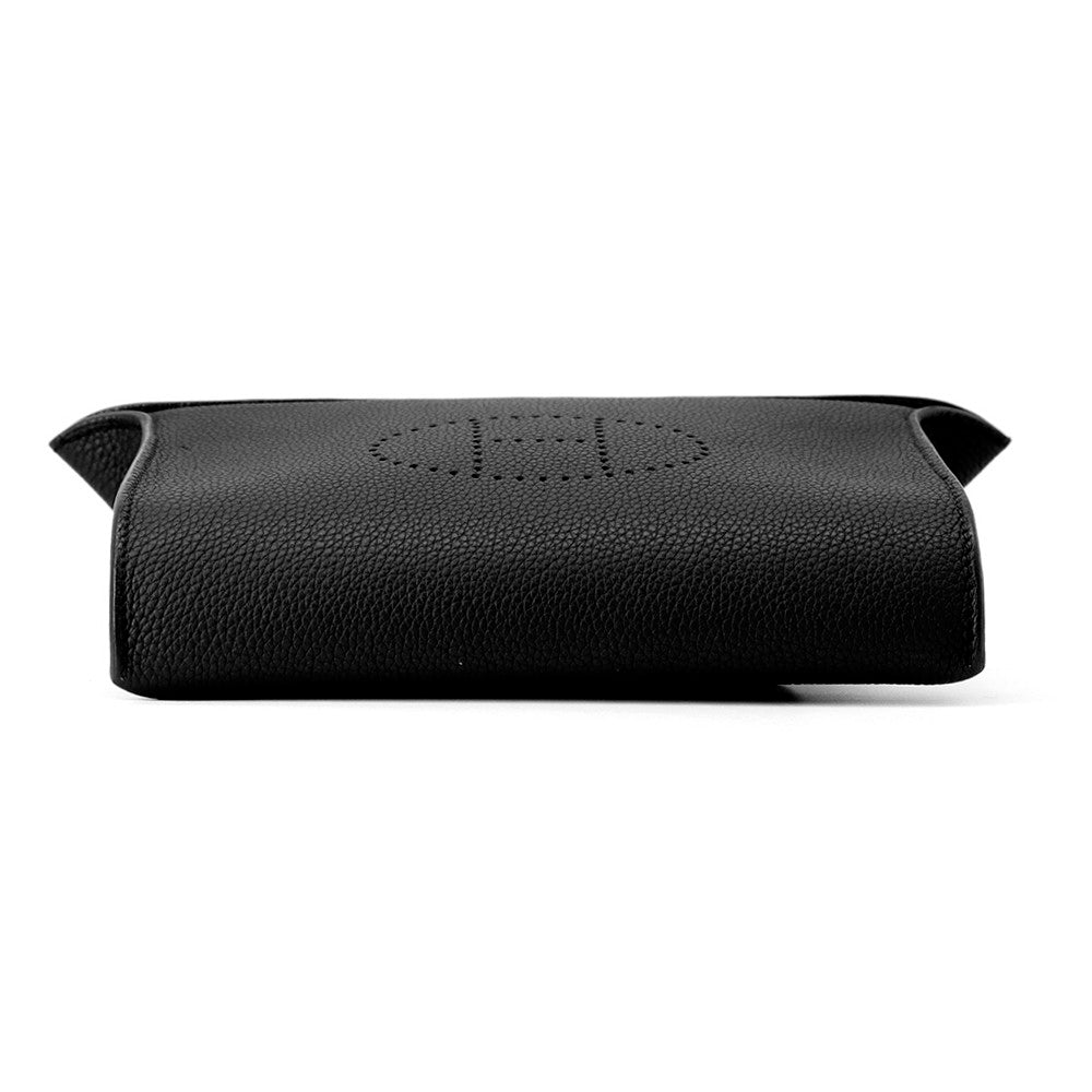 HERMES Videpoches Black Togo Leather