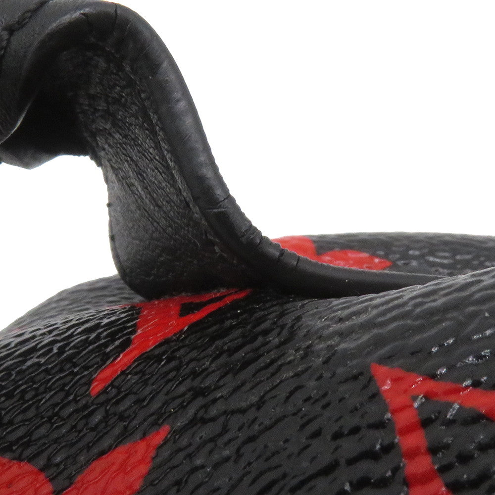 LOUIS VUITTON Palm Springs Backpack Noir/Red/KhakiM41458 Monogram / Anfra Rouge Size PM