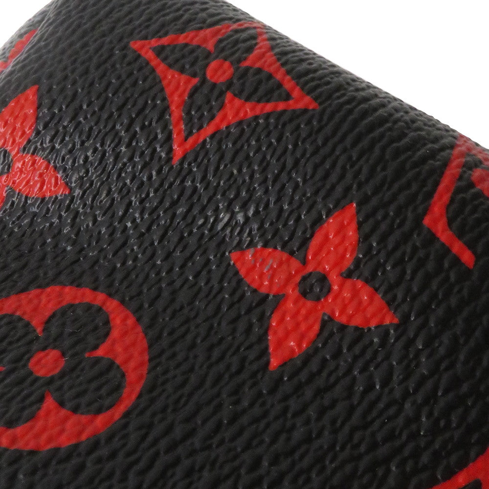 LOUIS VUITTON Palm Springs Backpack Noir/Red/KhakiM41458 Monogram / Anfra Rouge Size PM