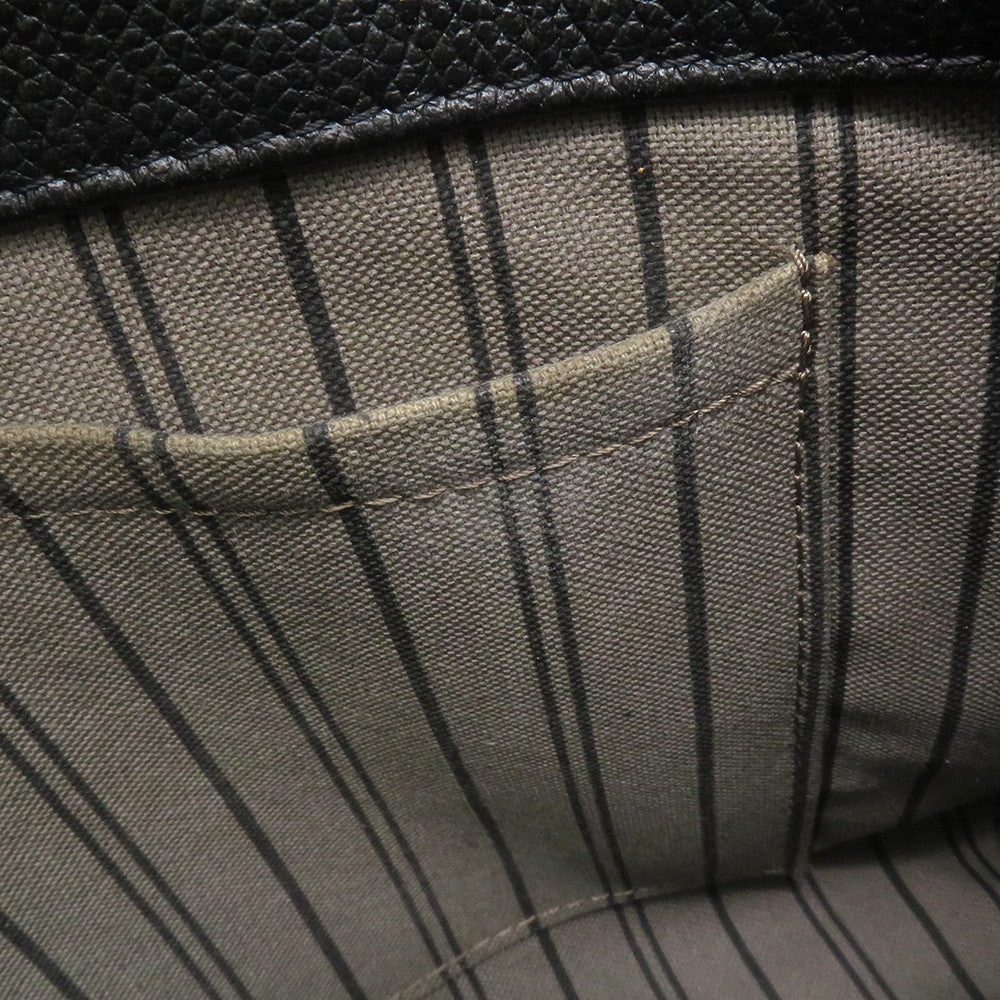 LOUIS VUITTON Montaigne NoirM41048 Monogram Empreinte Leather Size MM