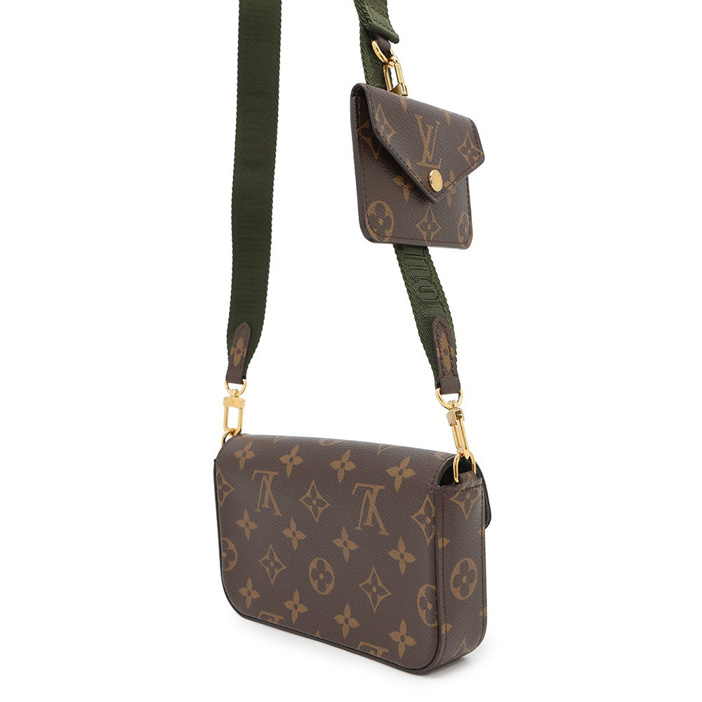LOUIS VUITTON Multiie Pochette GreenM80091 Monogram