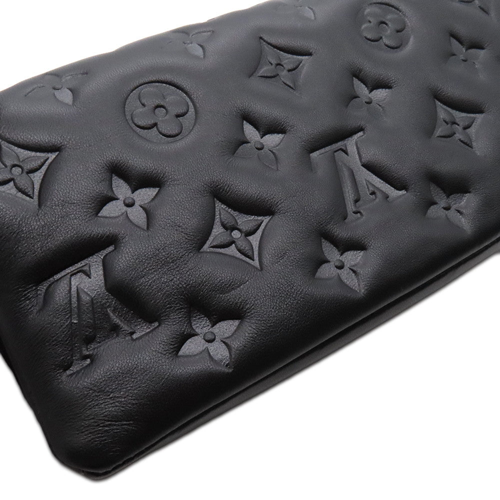 LOUIS VUITTON PochetteCoussin Noir/PinkM83359 Monogram・Pattern Lamb Leather