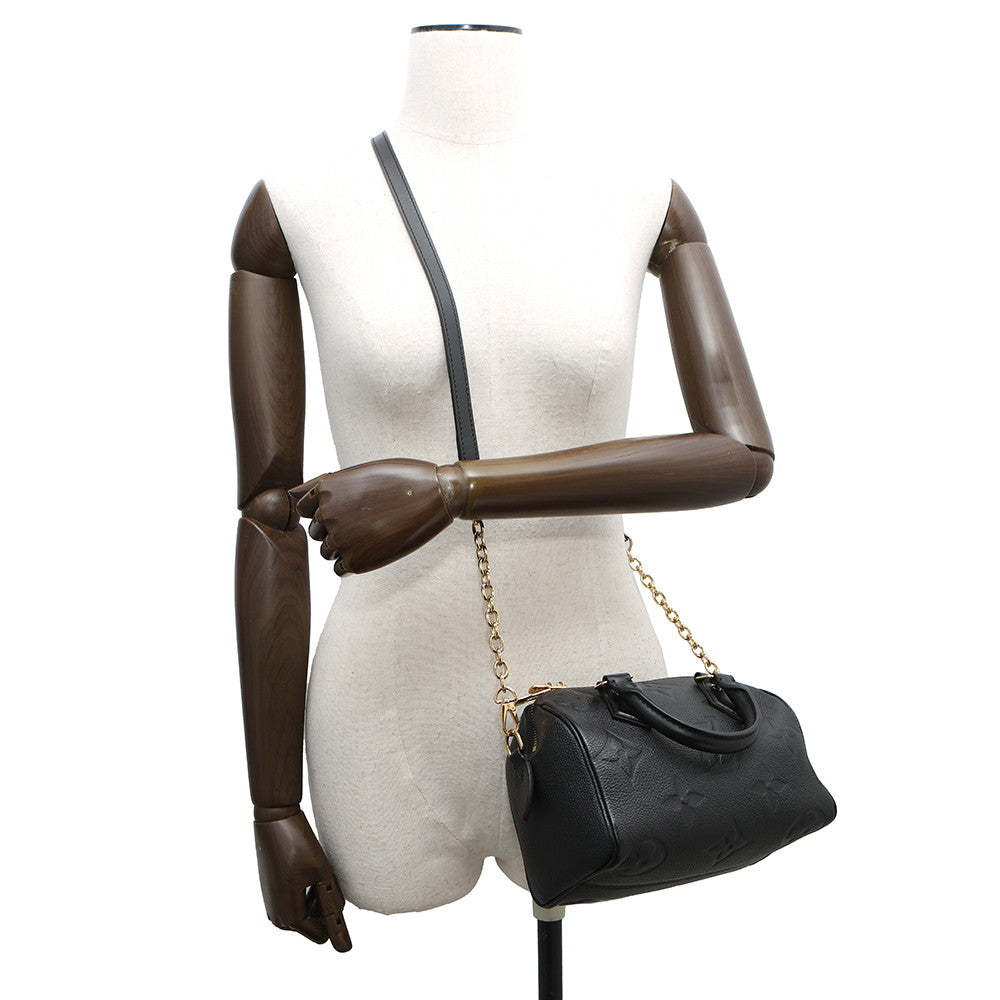 LOUIS VUITTON Speedy Bandouliere NoirM58953 Monogram Empreinte Leather Size 20