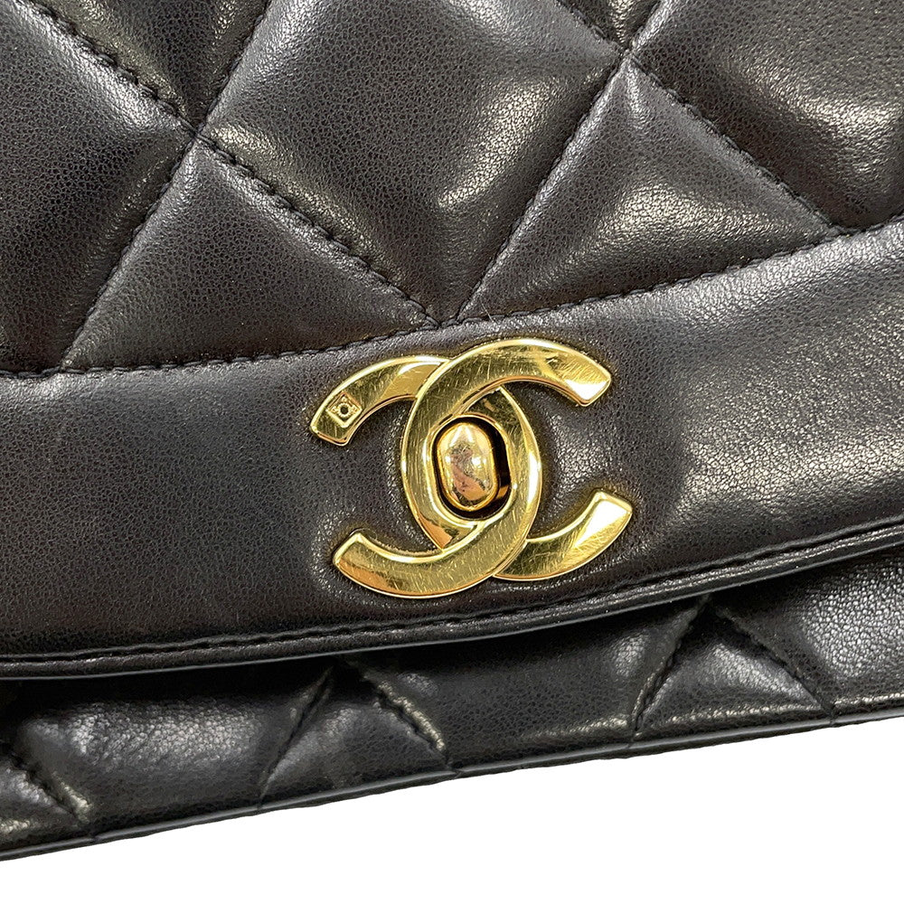 CHANEL Diana ChainShoulder Bag BlackA01165 Lambskin