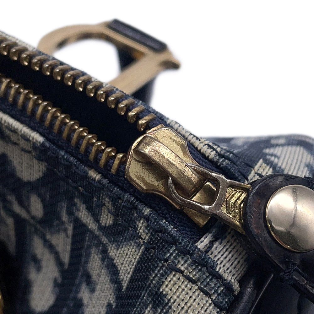 Dior Trotter Travel Bag Navy PVC Patent Leather