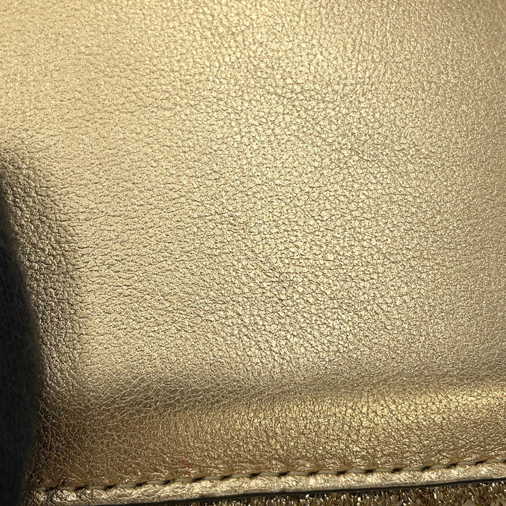 FENDI Montrezor Gold8BS010 Straw Leather Size Mini