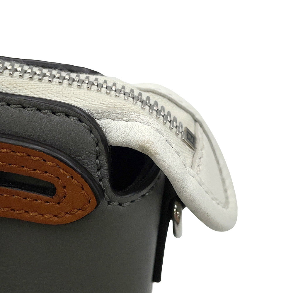 FENDI By the way Gray/Brown/White8BL145 Leather Size Mini