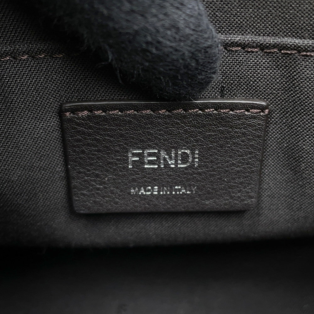 FENDI By the way Gray/Brown/White8BL145 Leather Size Mini