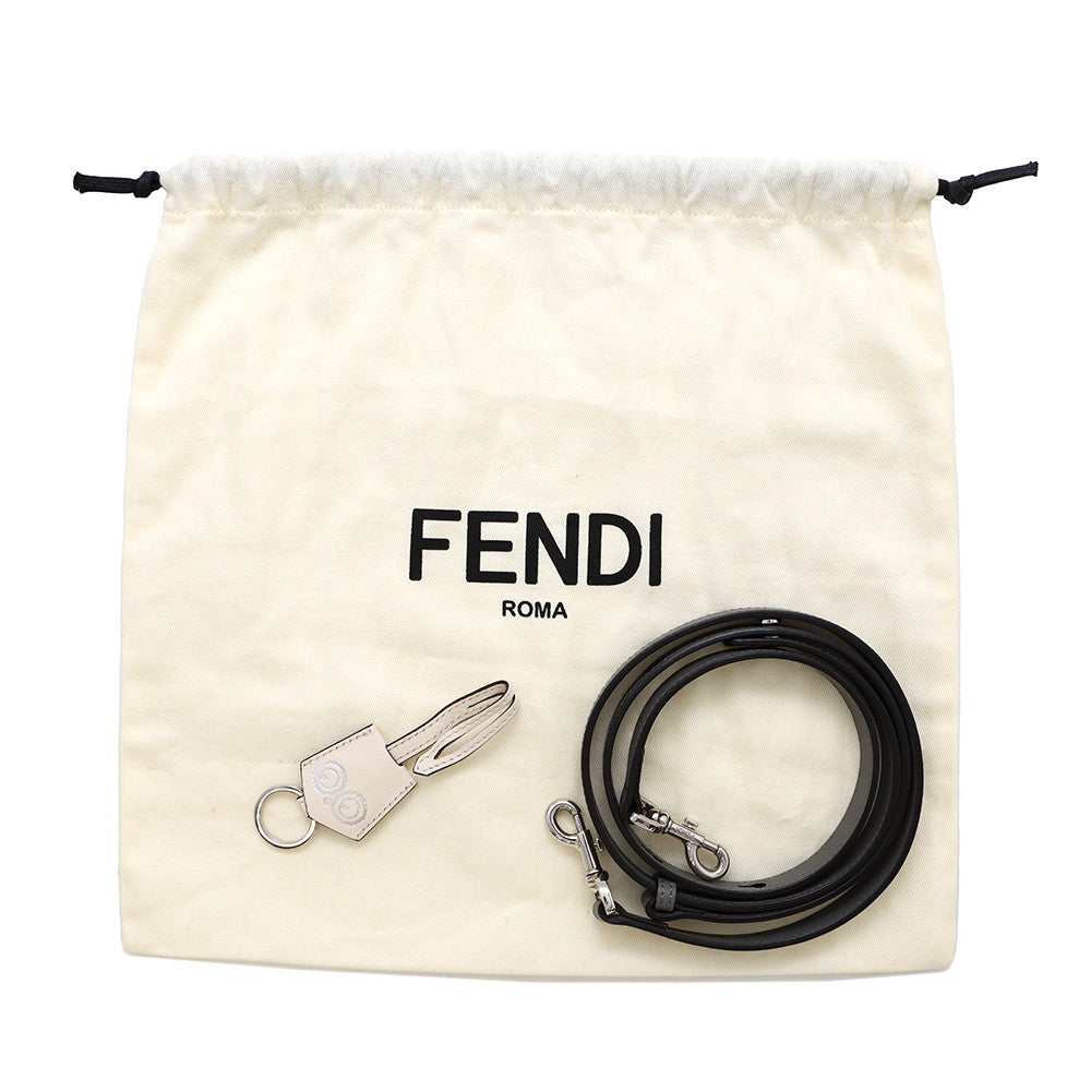 FENDI By the way Gray/Brown/White8BL145 Leather Size Mini