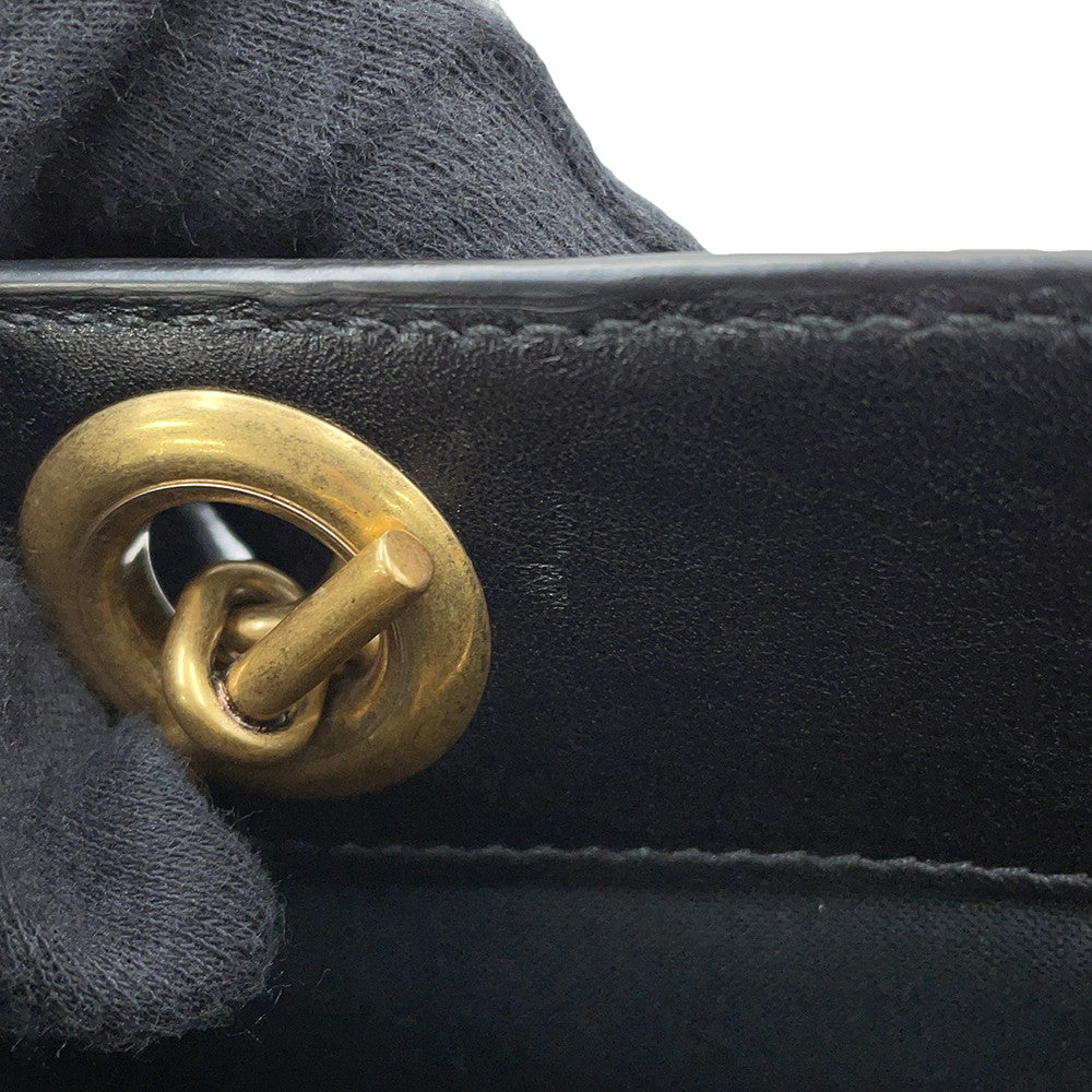 BALENCIAGA ChainHandbag Black760012 Leather Size Small