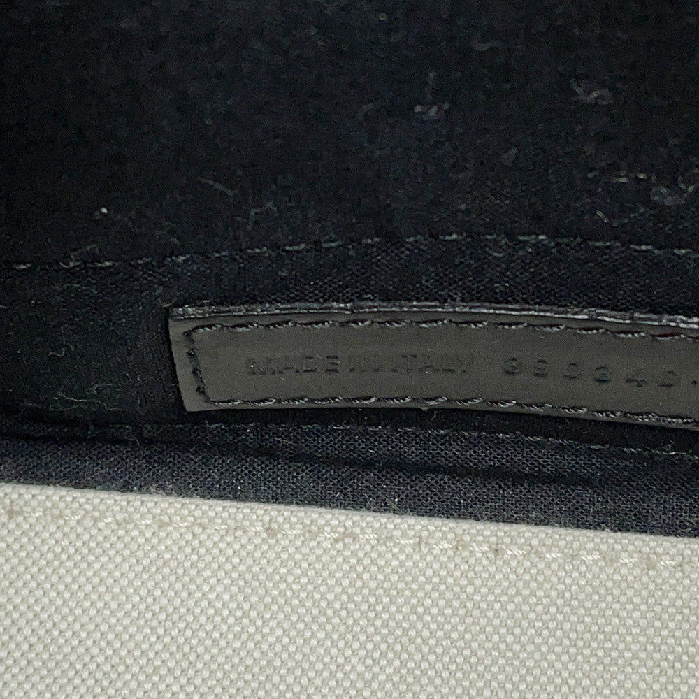 BALENCIAGA Navy Kabas Natural/Black390346 Canvas Size XS