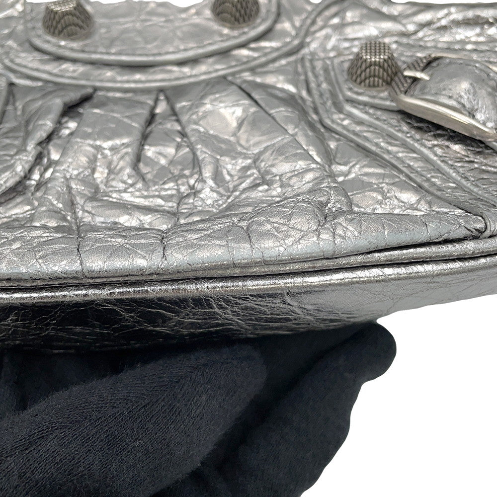 BALENCIAGA luka goal Silver695814 Leather Size Mini