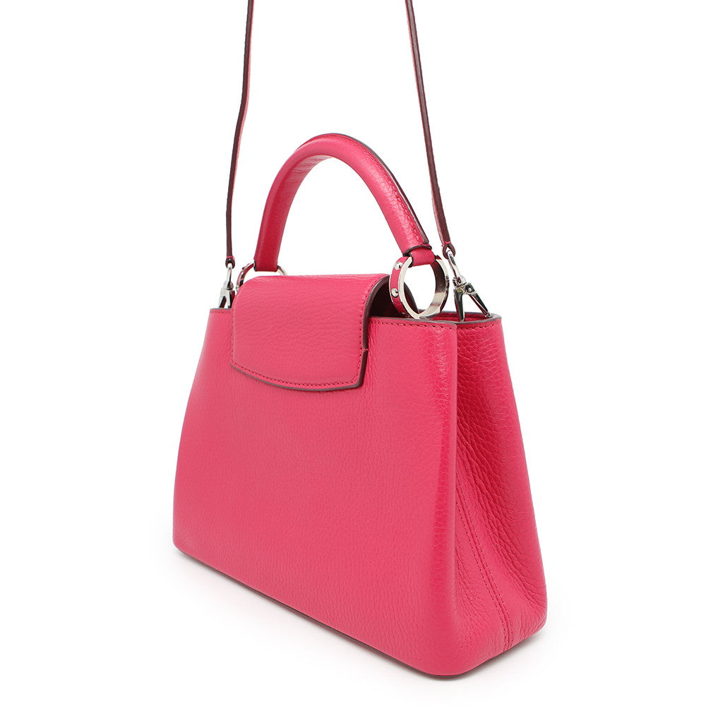 LOUIS VUITTON Capucines PinkM90294 Taurillon Leather Size BB