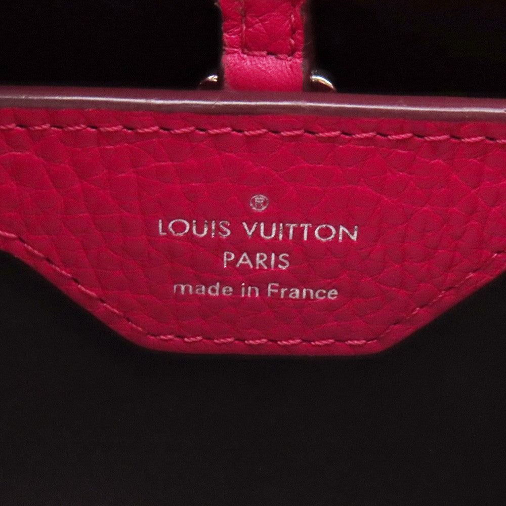 LOUIS VUITTON Capucines PinkM90294 Taurillon Leather Size BB