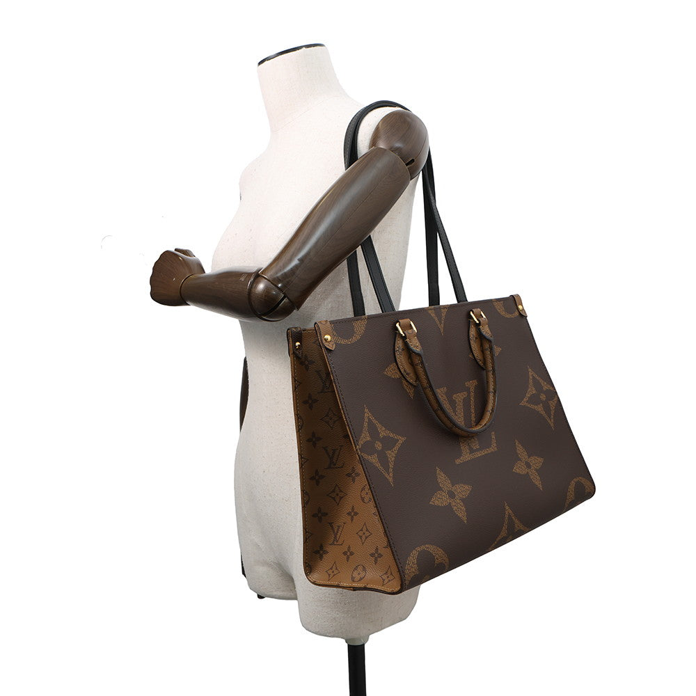 LOUIS VUITTON Onthego RedM45321 Monogram Monogram Reverse Canvas Monogram Giant Size MM