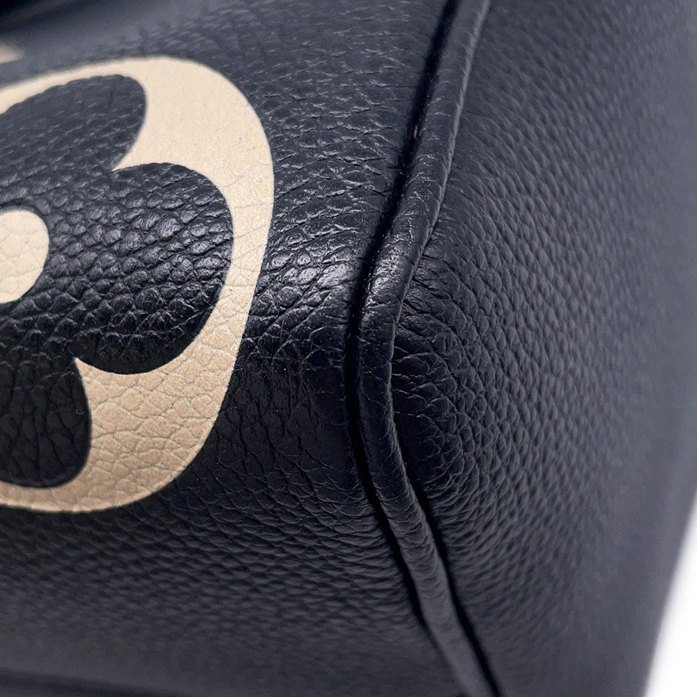 LOUIS VUITTON Speedy Bandouliere Noir/RedM58947 Bicolor Monogram Empreinte Leather Size 25