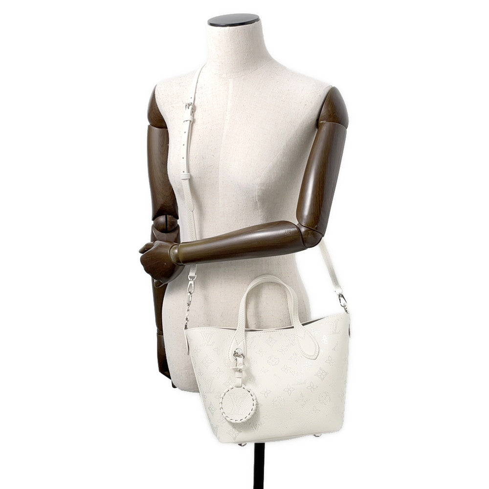 LOUIS VUITTON Blossom WhiteM11842 Monogram Mahina Size PM