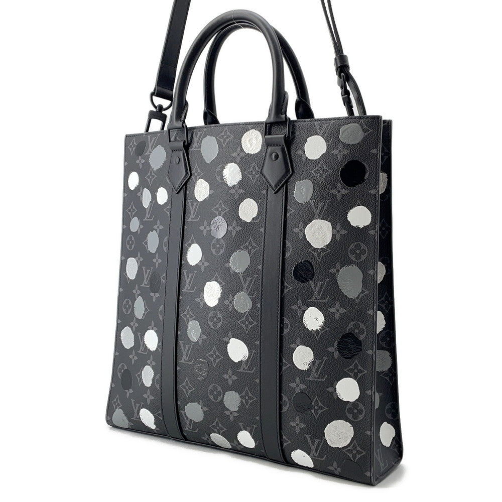 LOUIS VUITTON LV × YK Sac Plat NoirM46404 Monogram Eclipse Painted Dot