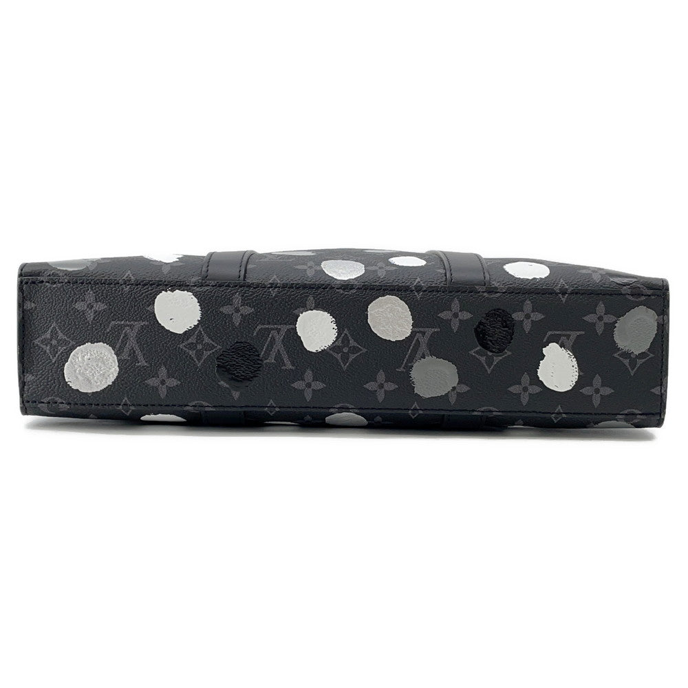 LOUIS VUITTON LV × YK Sac Plat NoirM46404 Monogram Eclipse Painted Dot