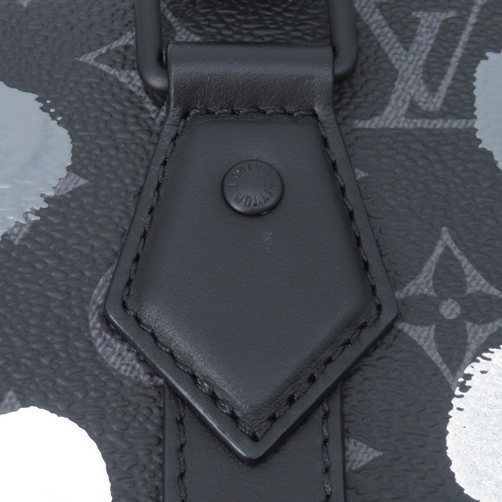 LOUIS VUITTON LV × YK Sac Plat NoirM46404 Monogram Eclipse Painted Dot