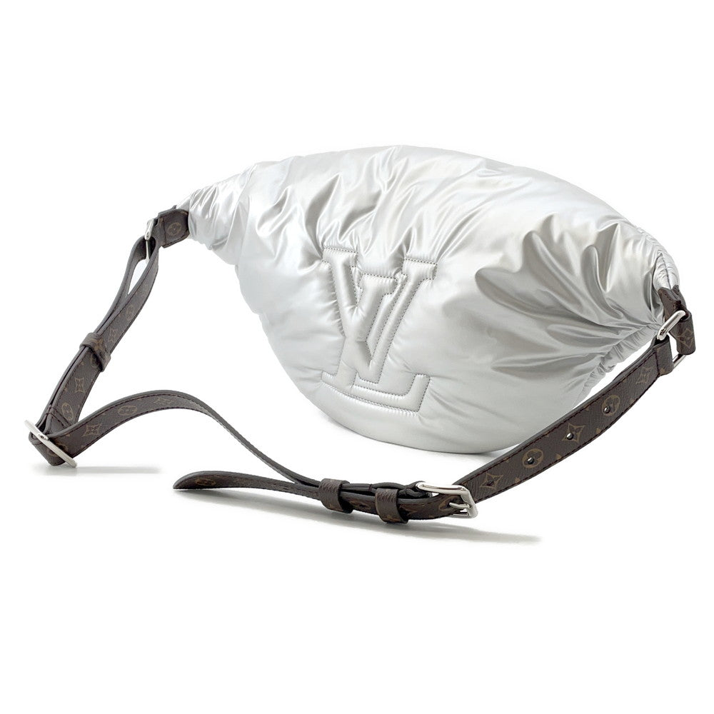 LOUIS VUITTON Pillow Maxi Bumbag Silver/BrownM20971 Recycled MetallicNylon Monogram
