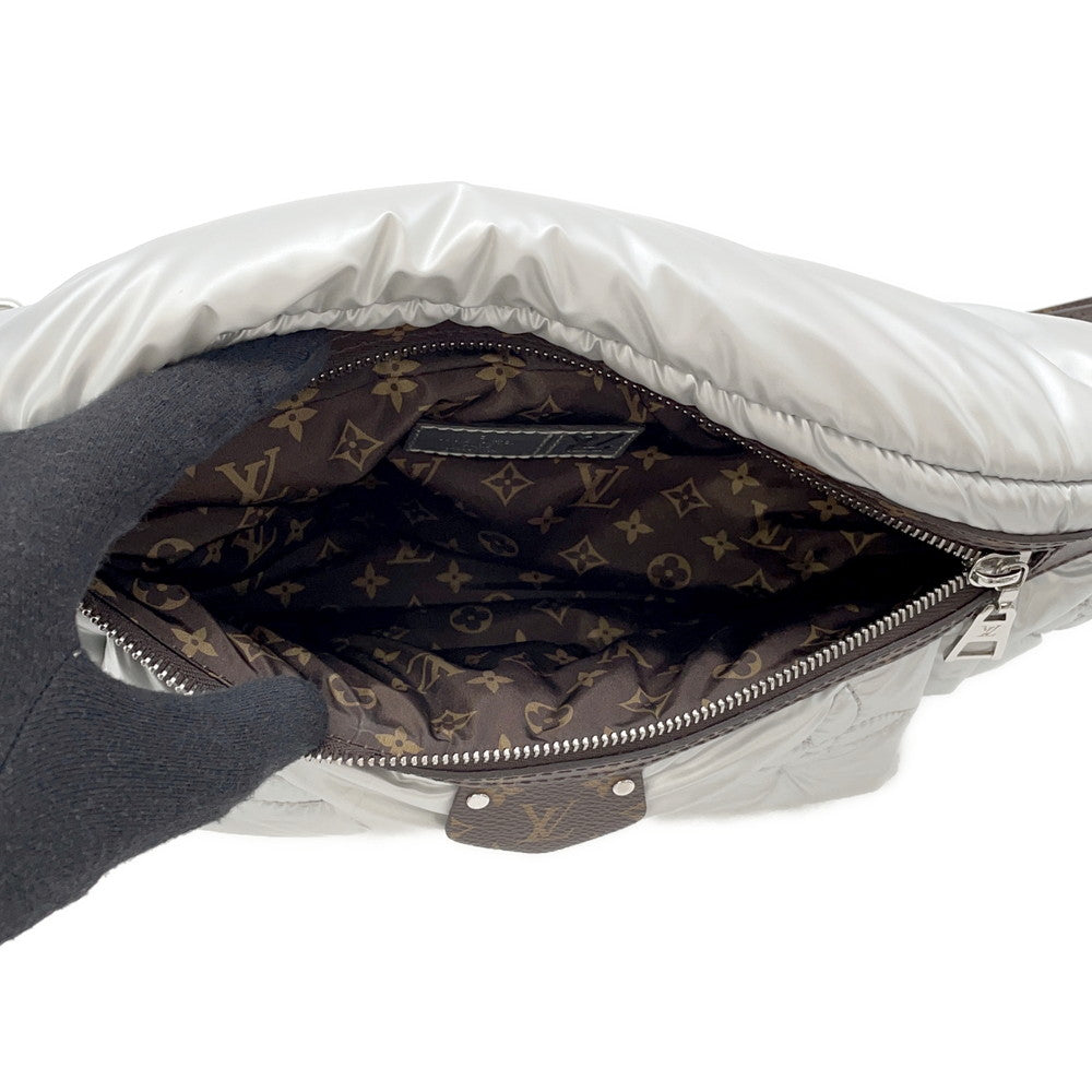 LOUIS VUITTON Pillow Maxi Bumbag Silver/BrownM20971 Recycled MetallicNylon Monogram