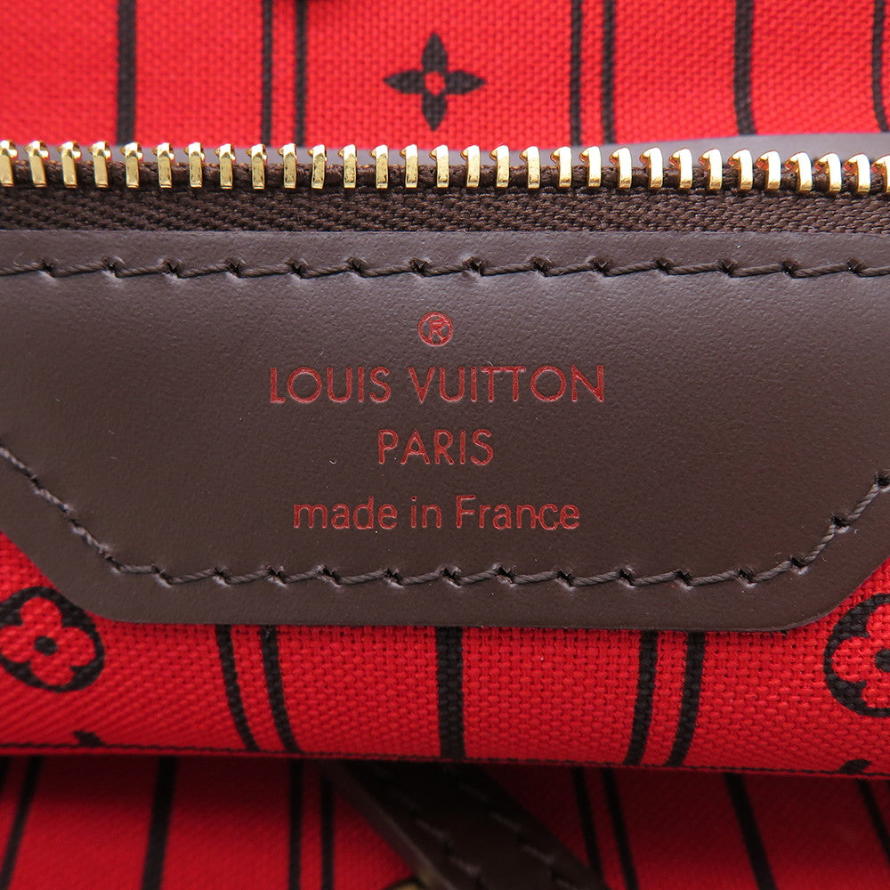 LOUIS VUITTON Neverfull CeriseN51105 Damier Ebene Canvas Size MM