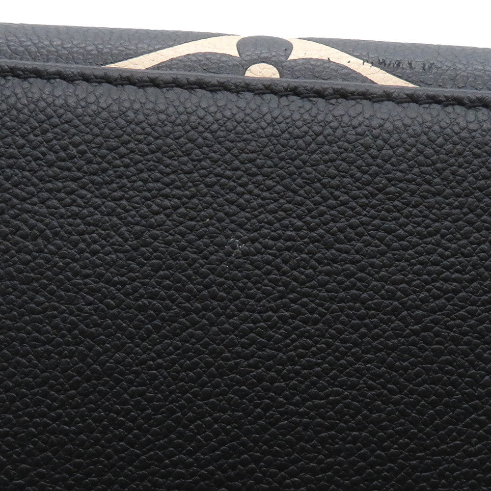 LOUIS VUITTON Petit Palais Noir/BeigeM58913 Bicolor Monogram Empreinte Leather Size PM