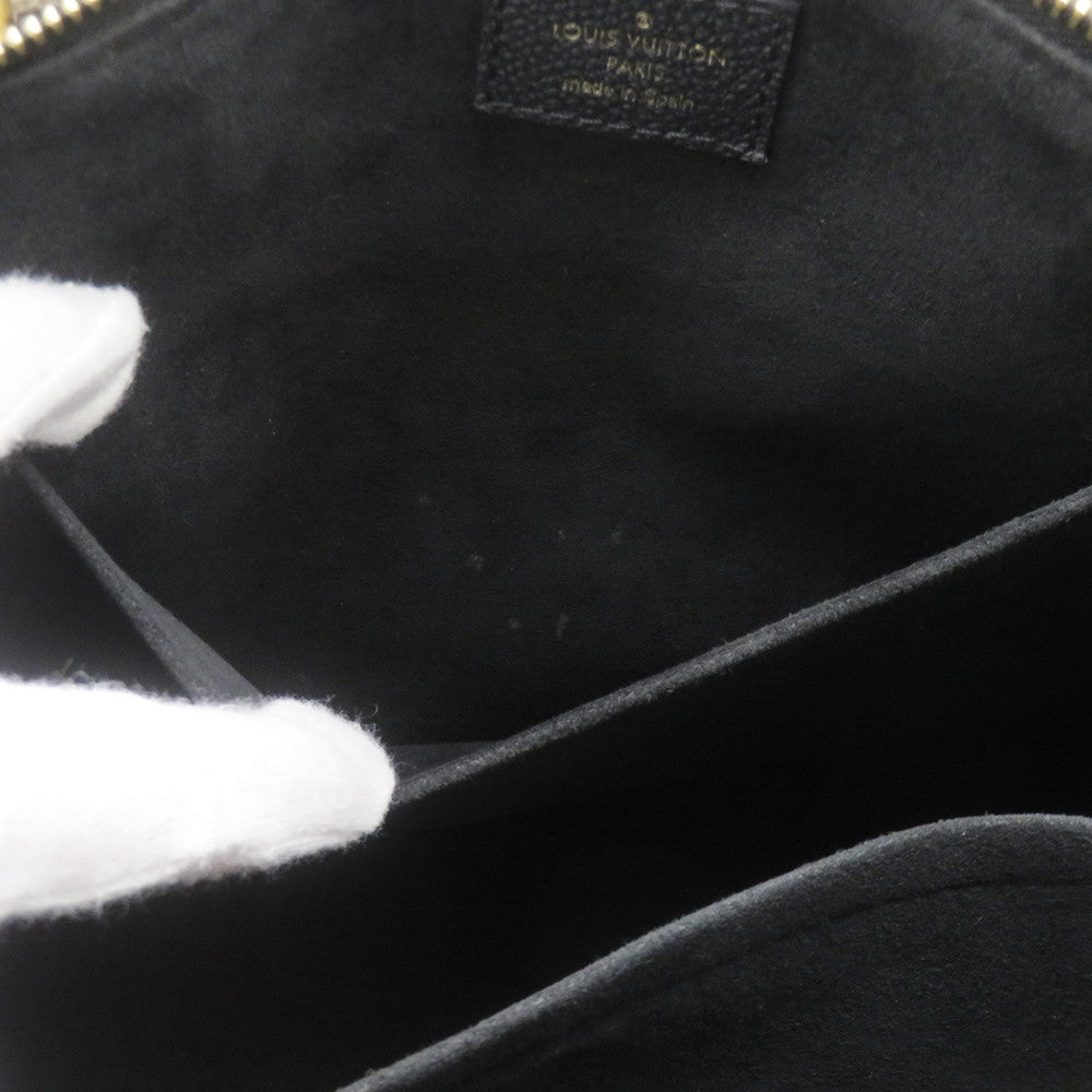 LOUIS VUITTON Petit Palais Noir/BeigeM58913 Bicolor Monogram Empreinte Leather Size PM