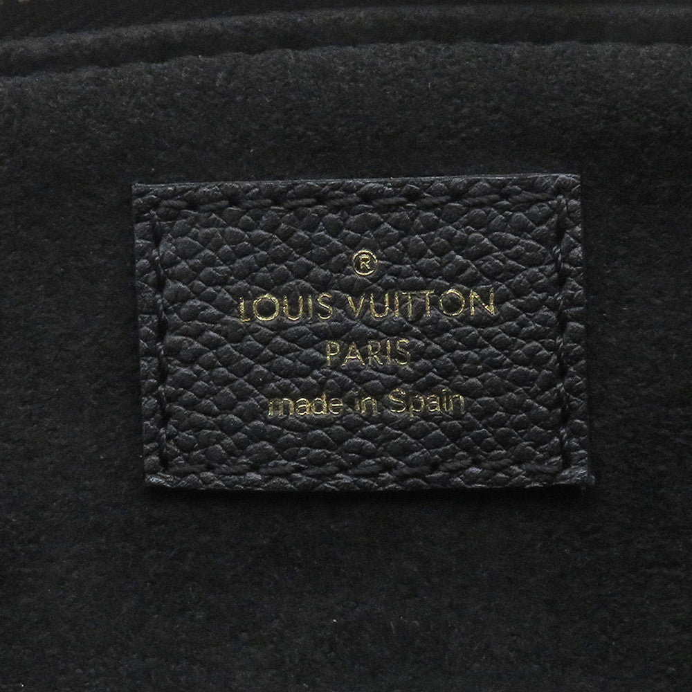 LOUIS VUITTON Petit Palais Noir/BeigeM58913 Bicolor Monogram Empreinte Leather Size PM