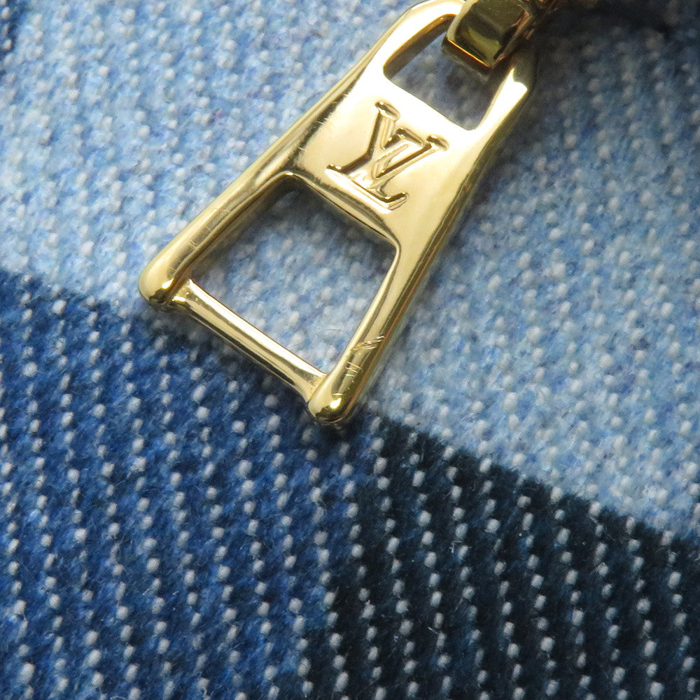 LOUIS VUITTON Palm Springs Backpack Blue/RedM45043 Monogram Denim Size MINI