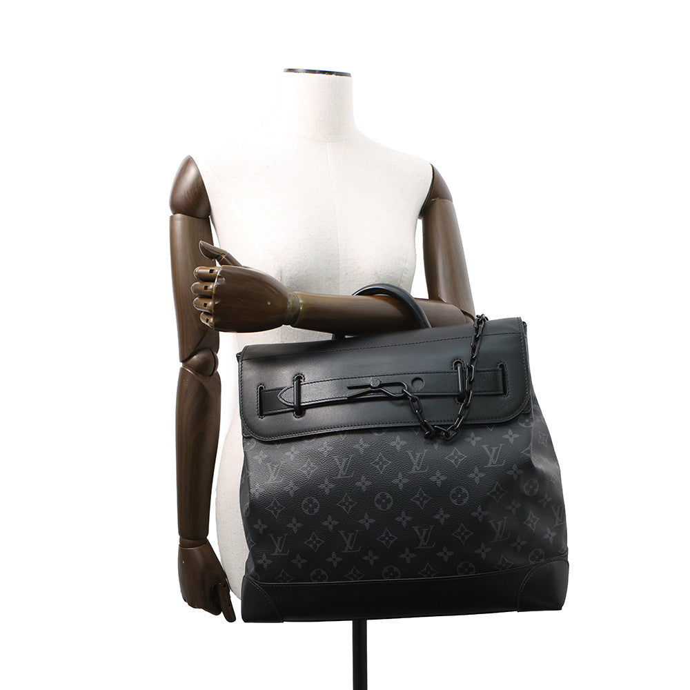 LOUIS VUITTON Steamer NoirM44731 Monogram Eclipse Size PM